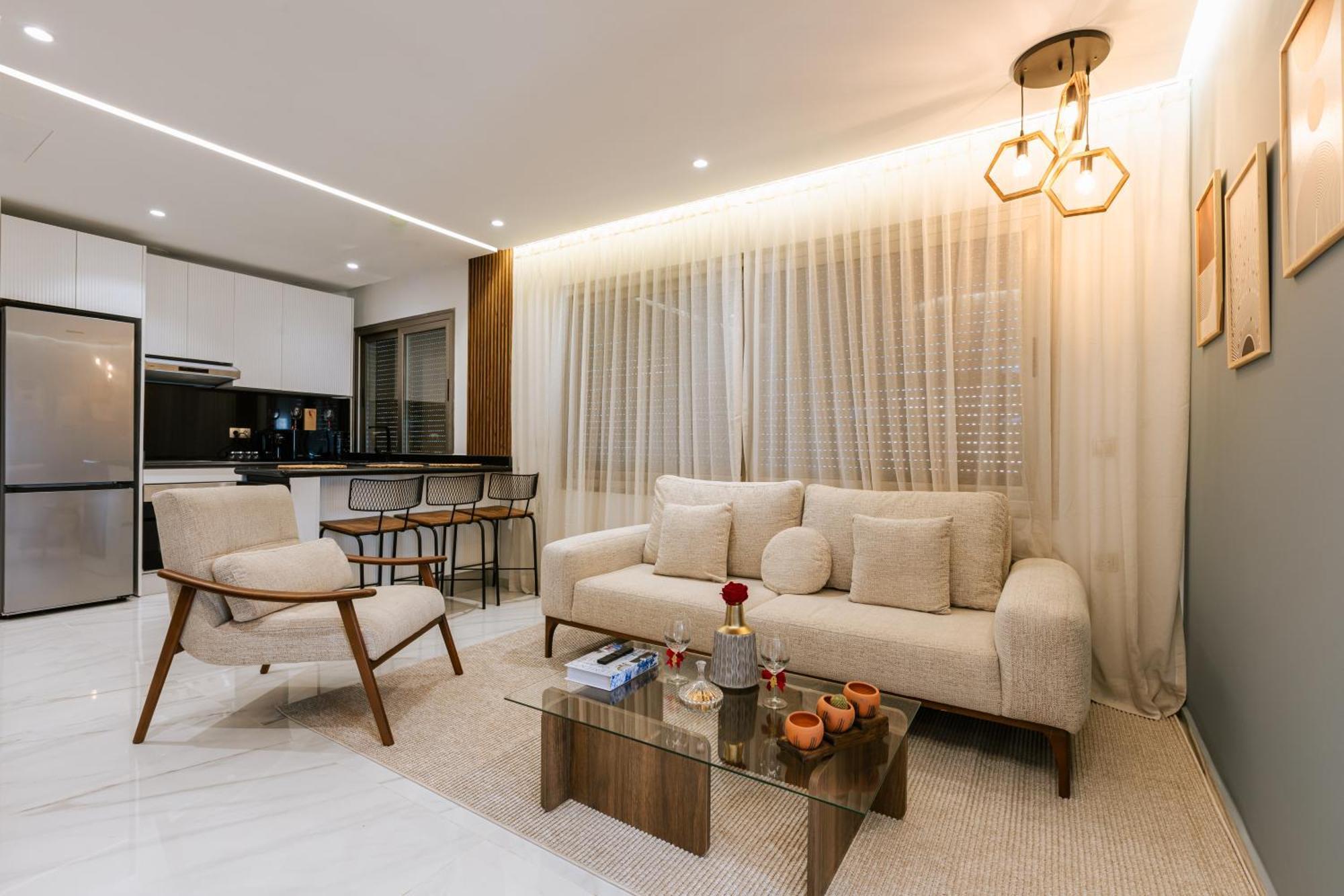 Marina View Residence Luxurious Studio Retreat With Stunning Ocean Views 1 Double Bedroom, 1 Convertible Couch แทนเจียร์ ภายนอก รูปภาพ